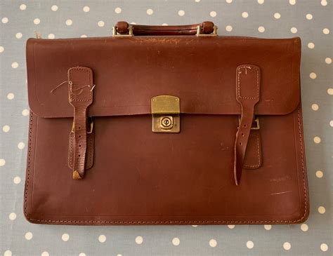 Vintage Leather Document Bag 